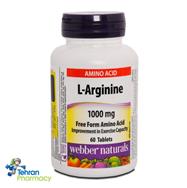 قرص ال آرژینین وبرنچرالز 1000 - webber naturals L-Arginine